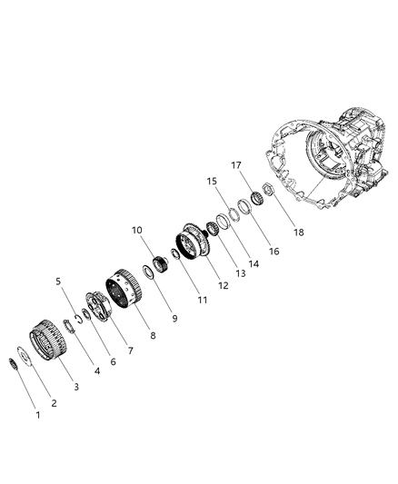 1984 Jeep J10 Thrust Washer Second And Fourth Clutch Diagram for 4412216AC