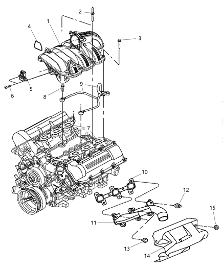 Manifold Exhaust Diagram for 53032418AC