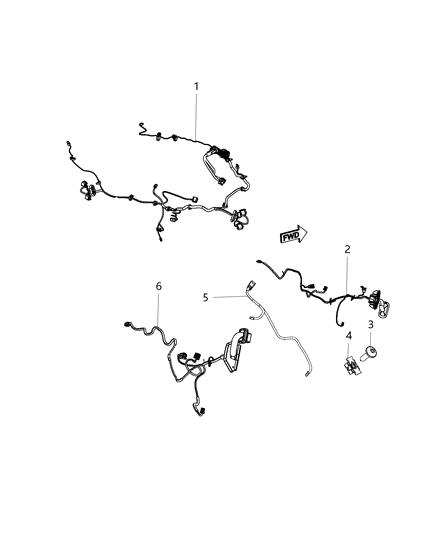 Wiring Liftgate Diagram for 68096863AF