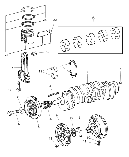 Piston Diagram for 5161392AA