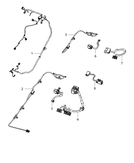 Wiring Overhead Console Diagram for 68027719AB