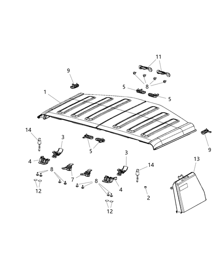 2008 Jeep Compass Pad Anti-Rattle Diagram for 68412261AA