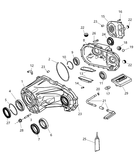 1996 Jeep Grand Cherokee Module Transfer Case Control Diagram for 56044129AK