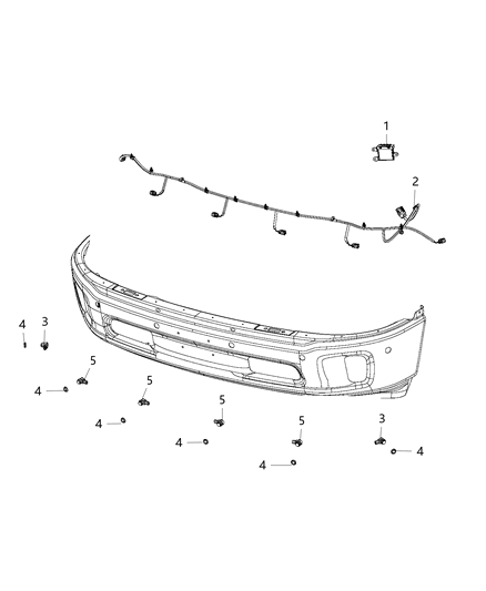 1986 Dodge Ramcharger Module Parking Assist Diagram for 68366715AF