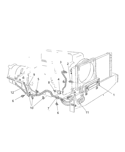 2004 Chrysler Town & Country Tube And Hose Return Diagram for 52028567AC
