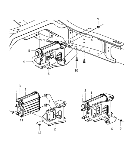 1999 Chrysler LHS Canister Vapor Diagram for 4891726AA