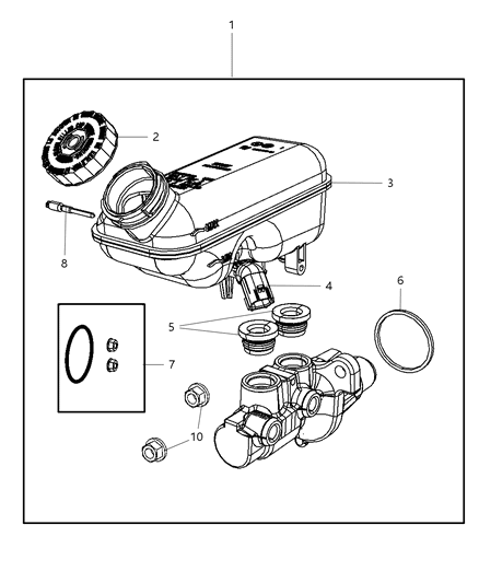 Fluid Brake Standard Ms-4574 Diagram for 4318081AB