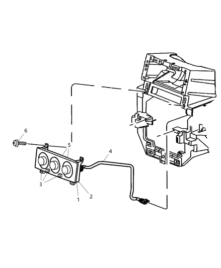 Dash Control Unit Diagram for 55116709AF