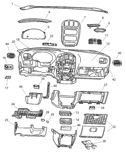 Handle Parking Brake Diagram for RV58BD5AA