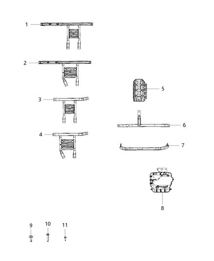 1988 Jeep J20 Skid Plate Transfer Case Diagram for 68245828AD