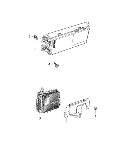 Module Telematics Diagram for 68391555AB