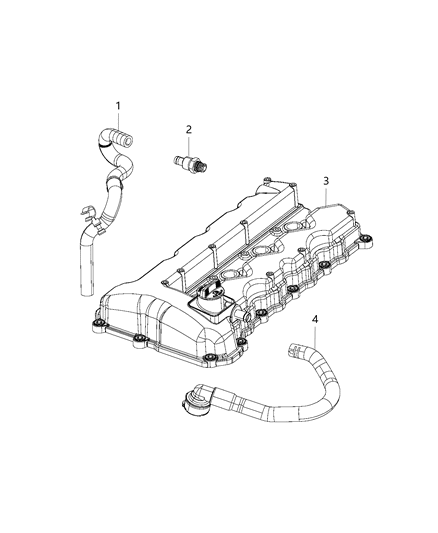Hose PCV Diagram for 5047878AA
