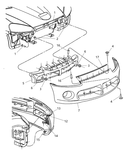 2003 Dodge Viper Seal Diagram for 5029234AA