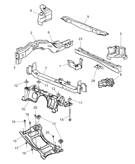 Reservoir, Vacuum (Serviced In Battery Tray-4716740) Diagram for BA034500EX