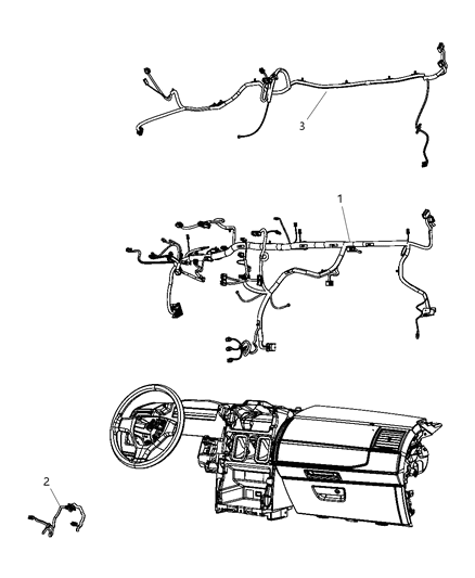 Wiring Instrument Panel Diagram for 4868939AF