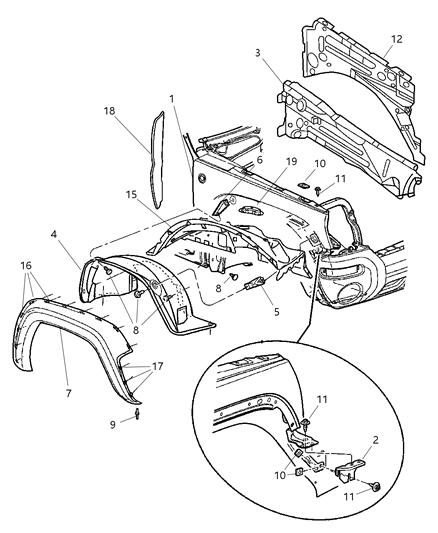 Stud Weld M6X1X16 Diagram for 6506580AA