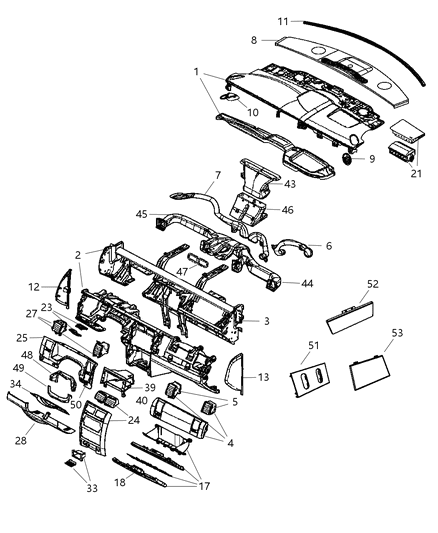 Shroud Steering Column Diagram for 5GE09DX9AD
