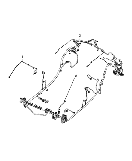 1991 Dodge Ram 50 Wiring Jumper Mirror Diagram for 68396121AB