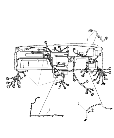 2002 Dodge Caravan Wiring Hands Free Communication Diagram for 68079097AC