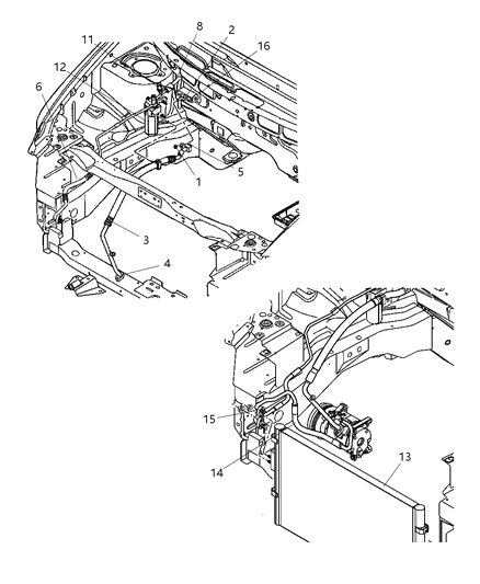 1990 Dodge Colt O Ring A/C Liquid Line Diagram for 4885095AA