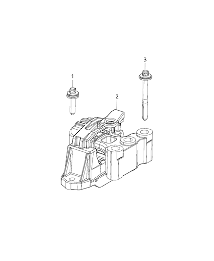 1998 Chrysler Sebring Isolator Engine Mount Diagram for 68273165AB
