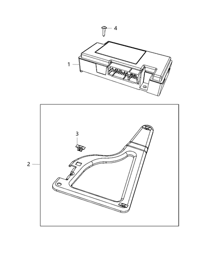 2003 Chrysler Sebring Module Telematics Diagram for 5091908AC