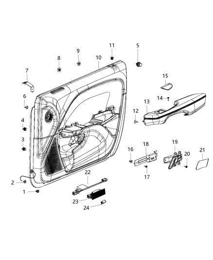 Bulb 12V 6W Glove Box Courtesy Lamp Diagram for 68090625AA