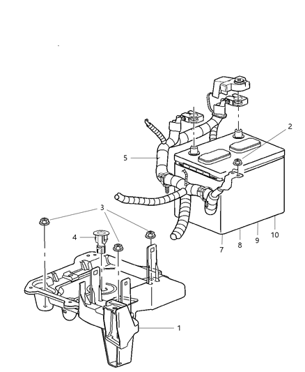 2022 Ram 1500 Classic Battery Dry Size 34 Cold Cranking Amps 600 Diagram for 4850377
