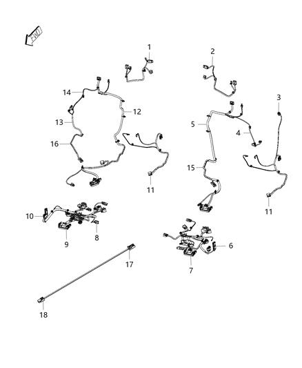 Cable Jumper Low Voltage Differential Signal Diagram for 68158948AB