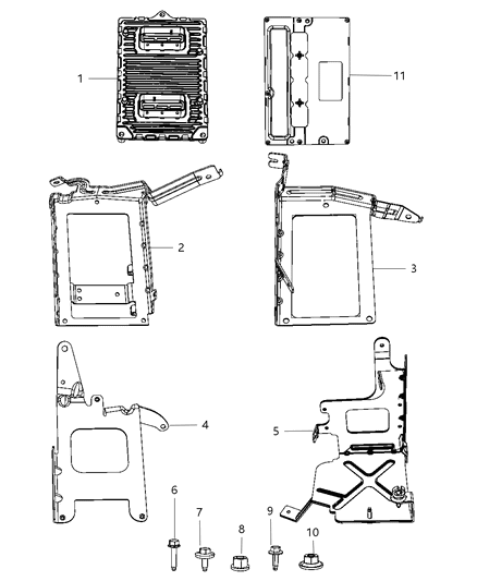 Bracket Controller Diagram for 68082661AB