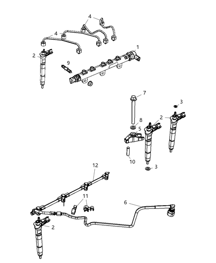 2024 Jeep Grand Wagoneer L Injector Fuel Diagram for 68042029AA