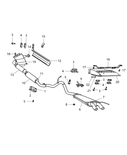 Bar, Muffler Hanger Diagram for 4709106