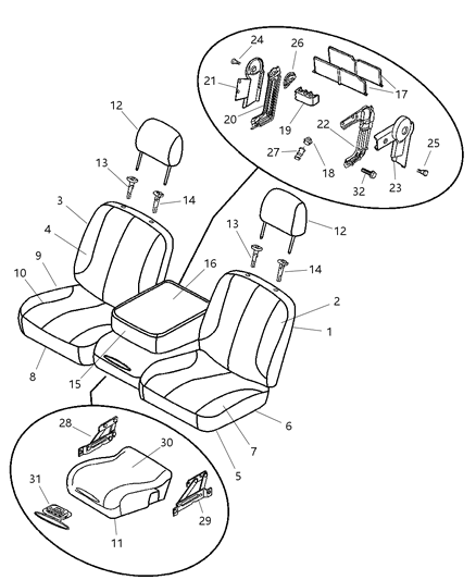 Cover Front Seat Cushion Passenger, Passenger Side Diagram for 1AE881Y3AA