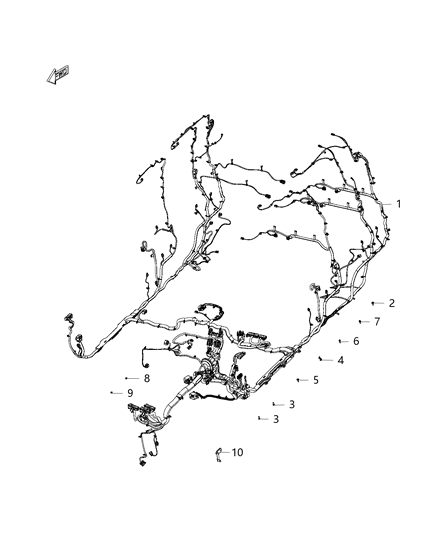 2020 Ram 1500 Wiring Body Diagram for 68443211AB