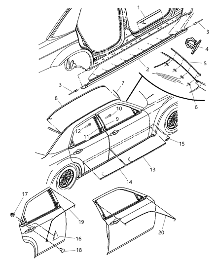 Plate Scuff Diagram for 4806441AA