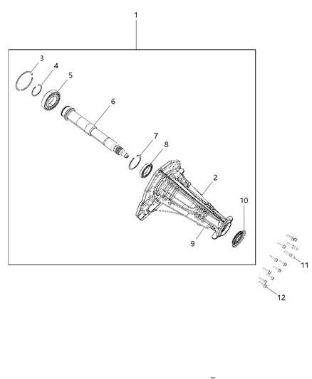 2011 Jeep Liberty Stud M10X1.5X62 Diagram for 6505064AA