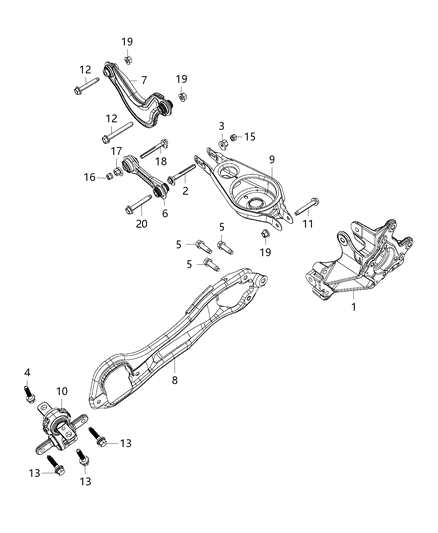 Bolt And Washer Hexagon Head M14X2.00X95.00 Diagram for 6511348AA