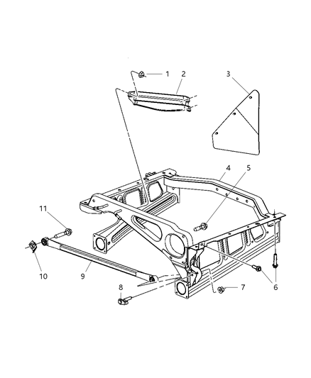 Shield Spare Tire Diagram for 52124516AB