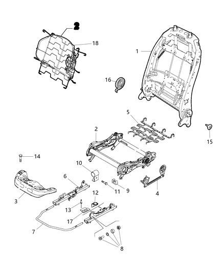 2019 Jeep Compass Shield Front Seat Left Outboard Diagram for 5YS09GTVAA