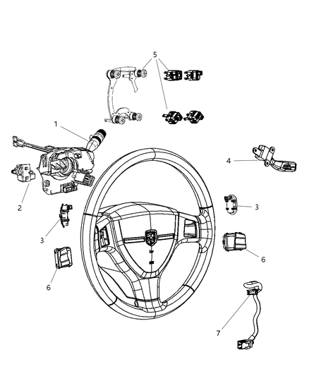 Switch Multifunction Scm Diagram for 56046118AB