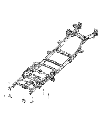 2012 Jeep Patriot Bracket Mounting Diagram for 5032688AD