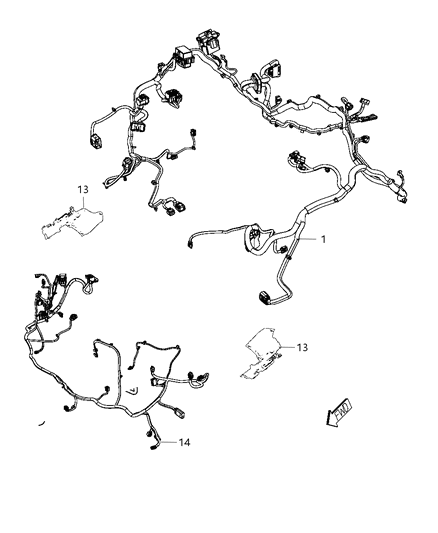 Wiring Front End Module Includes Fog Lamp Wiring Diagram for 68333740AD