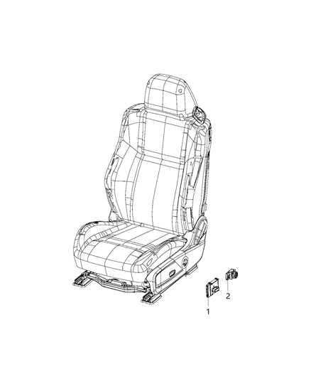 2020 Dodge Challenger Switch Power Seat Diagram for 4602791AB