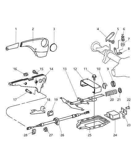 2020 Ram ProMaster 3500 Cable Parking Brake Diagram for 5119247AA