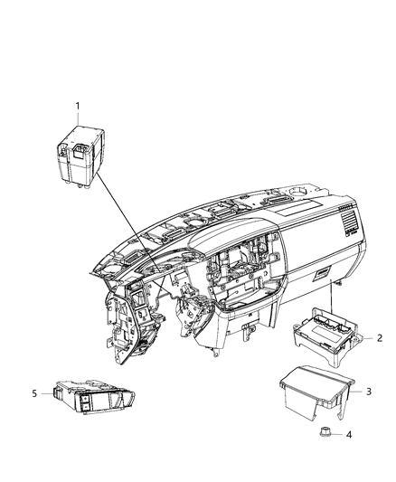 2013 Ram 3500 Module Transfer Case Control Diagram for RL029590AD