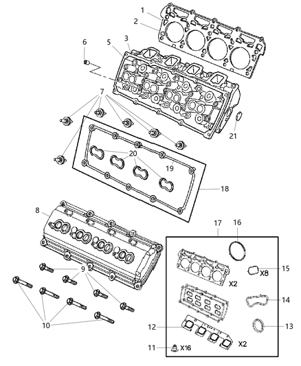 Bolt And Coned Washer Hexagon Head M12X1.50X135.00 Diagram for 6506694AA