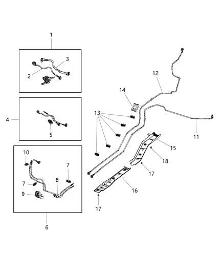 2012 Jeep Grand Cherokee Bundle Fuel Line Diagram for 52029711AA