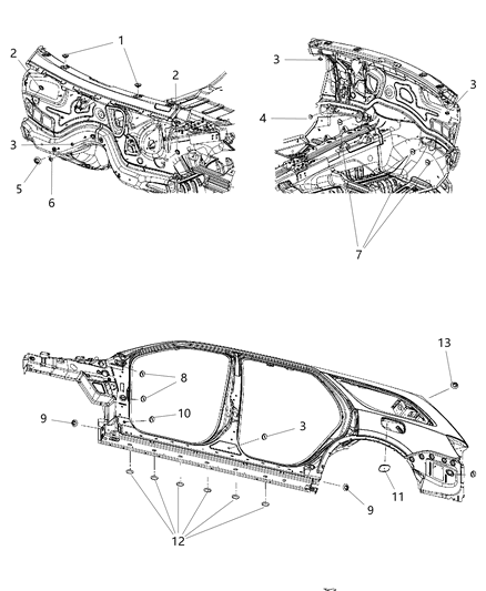 2007 Dodge Caravan Plug Diagram for 68145148AA