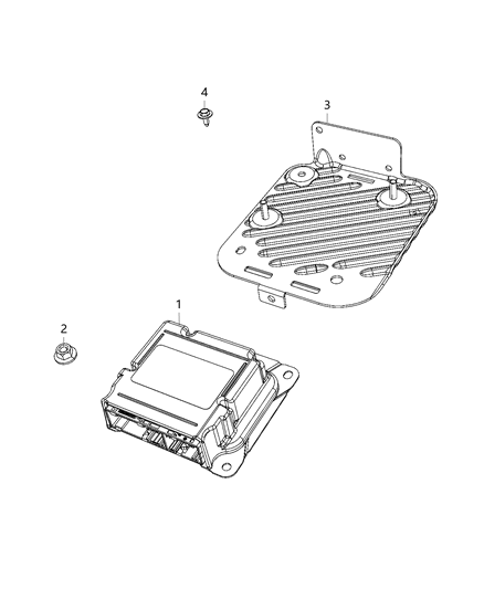 2012 Jeep Patriot SDM Module Diagram for 68399789AE