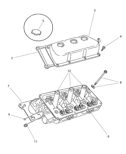 Gasket Package Engine See Notes Diagram for 5018635AC